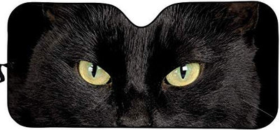 Sieviešu acis ar garām skropstām priekšējā vējstikla ēna grims rozā mirdzoša acu ēnas drukas saliekamais saulessargs sedan kravas apvidus auto