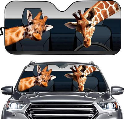 Sieviešu acis ar garām skropstām priekšējā vējstikla ēna grims rozā mirdzoša acu ēnas drukas saliekamais saulessargs sedan kravas apvidus auto