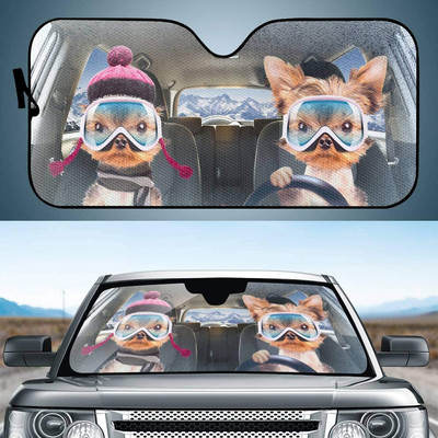 Sieviešu acis ar garām skropstām priekšējā vējstikla ēna grims rozā mirdzoša acu ēnas drukas saliekamais saulessargs sedan kravas apvidus auto