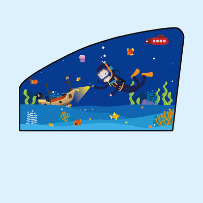 Magnetinis automobilio skėtis nuo saulės UV apsauga Užuolaidos šoninis langas Reguliuojamas automobilio stilius Automatinis langų skydelis nuo saulės Vasarinė apsauga