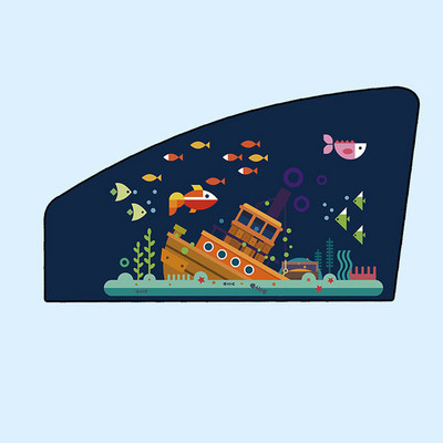 Magnetinis automobilio skėtis nuo saulės UV apsauga Užuolaidos šoninis langas Reguliuojamas automobilio stilius Automatinis langų skydelis nuo saulės Vasarinė apsauga