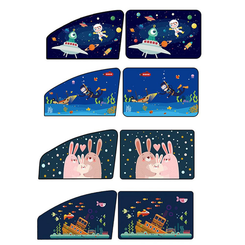 Magnetinis automobilio skėtis nuo saulės UV apsauga Užuolaidos šoninis langas Reguliuojamas automobilio stilius Automatinis langų skydelis nuo saulės Vasarinė apsauga