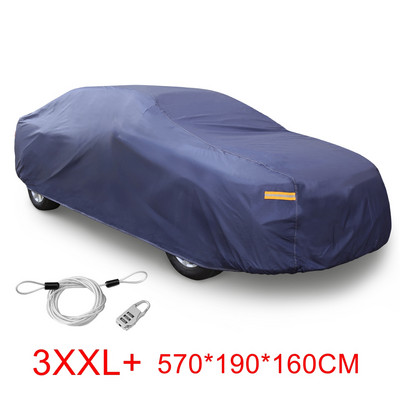 X Autohaux Автомобилни калъфи Външен вътрешен Водоустойчив протектор срещу надраскване Дъжд Сняг Слънце UV Топлоустойчив Универсален автомобилен капак DHL Безплатно