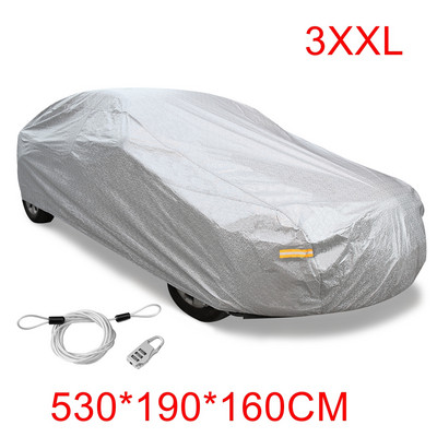 X Autohaux Автомобилни калъфи Външен вътрешен Водоустойчив протектор срещу надраскване Дъжд Сняг Слънце UV Топлоустойчив Универсален автомобилен капак DHL Безплатно