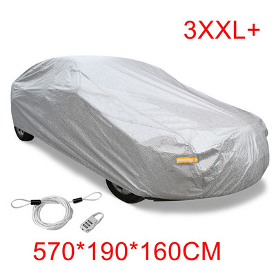 X Autohaux Автомобилни калъфи Външен вътрешен Водоустойчив протектор срещу надраскване Дъжд Сняг Слънце UV Топлоустойчив Универсален автомобилен капак DHL Безплатно