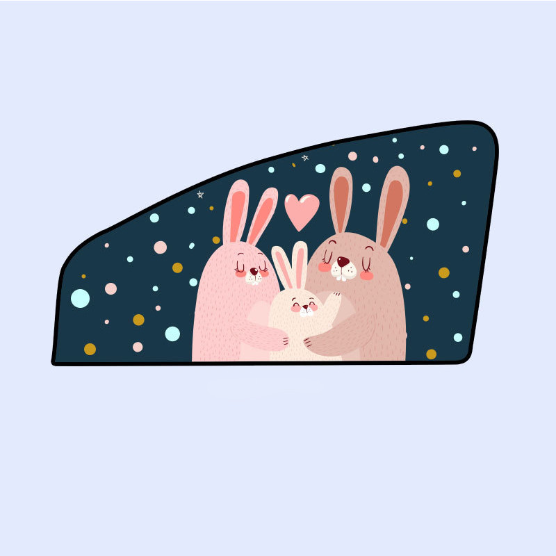 Univerzális autóstílus-kiegészítők Napoldali ablakárnyékoló függöny Hátsó ablakvédő burkolat UV-védelem Napernyő Visor Shield