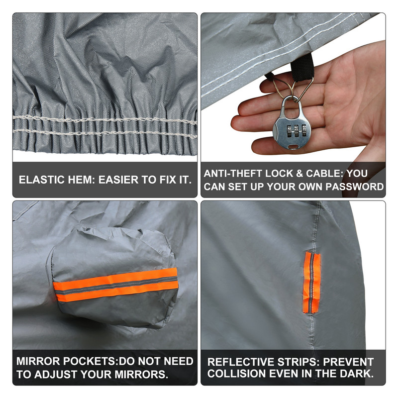 X Autohaux PEVA Пълни калъфи за автомобили Универсални водоустойчиви външни, устойчиви на слънце меки подплати с цип Защитни врати за автомобили за SUV