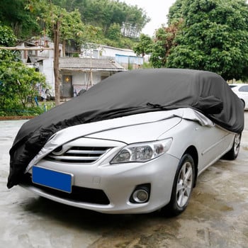 X Autohaux Breathable Car Covers 490*180*160cm 3XL Outdoor Waterproof Dustproof Rain Snow Anti UV Heat Exterior Car Protective