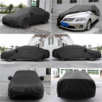 X Autohaux Breathable Car Covers 490*180*160cm 3XL Outdoor Waterproof Dustproof Rain Snow Anti UV Heat Exterior Car Protective