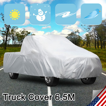 X Autohaux Truck Cover Waterproof All Weather for Car, Full Car Cover Rain Sun Protection Universal Fit for Truck 6.5M 6.8M