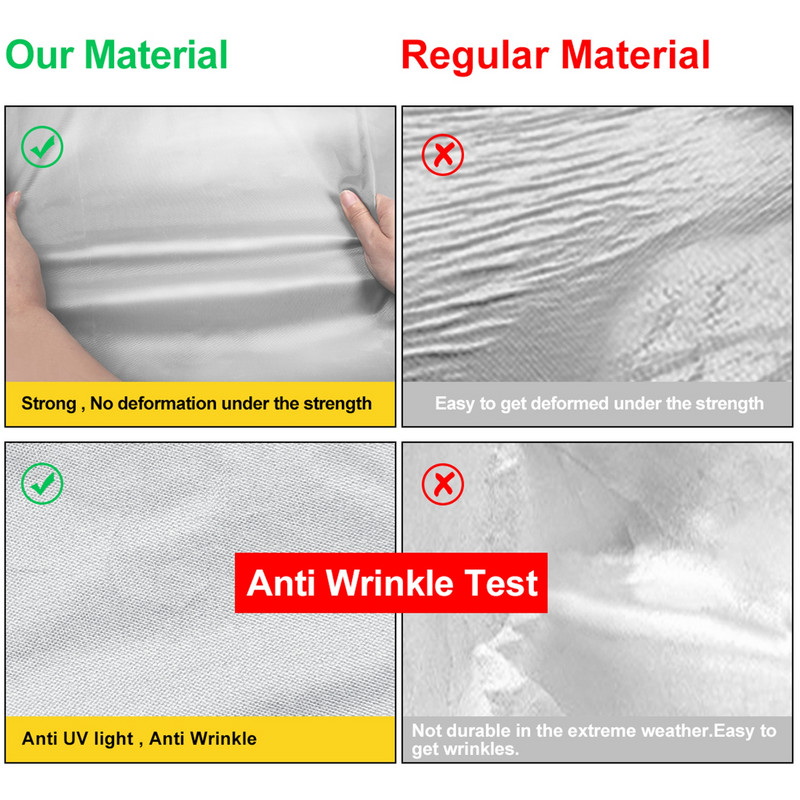 X Autohaux Универсални автомобилни калъфи Вътрешни външни Водоустойчиви Слънце Сняг Прах Устойчив на дъжд Защитен капак за SUV Седан Камион