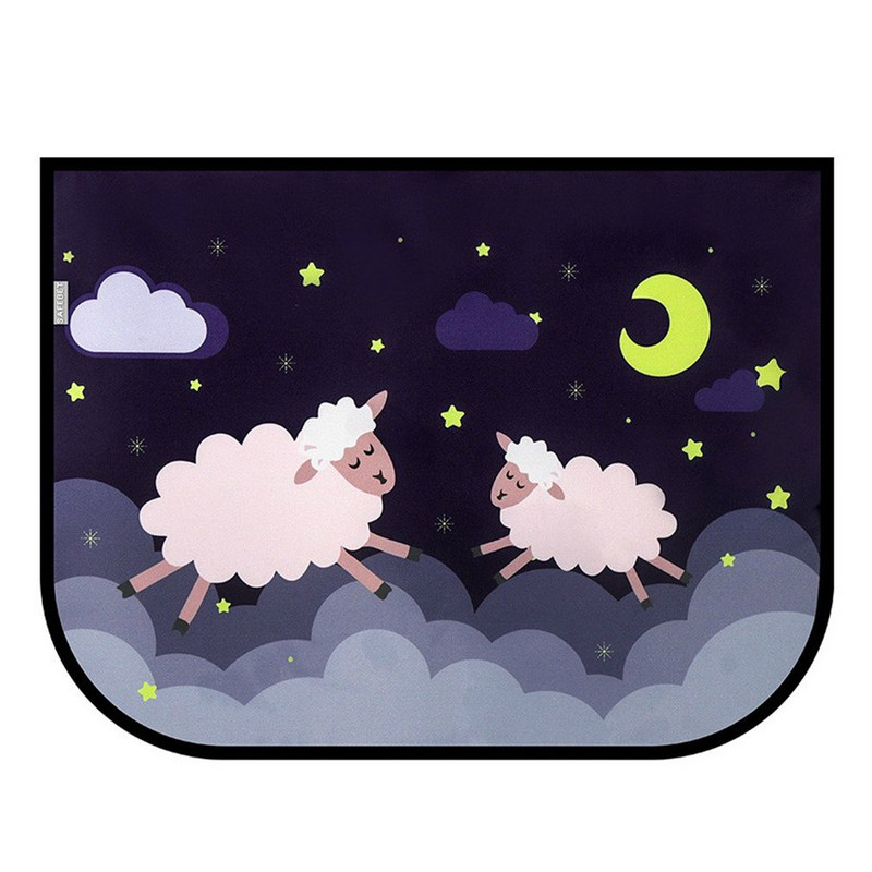 Užuolaidos Skėtis nuo UV Apsauga nuo saulės šoninis langas Vaikams Užuolaidos nuo saulės Mielas animacinių filmų dizainas Sulankstomas kūrybingas automobilių užuolaidos nuo saulės