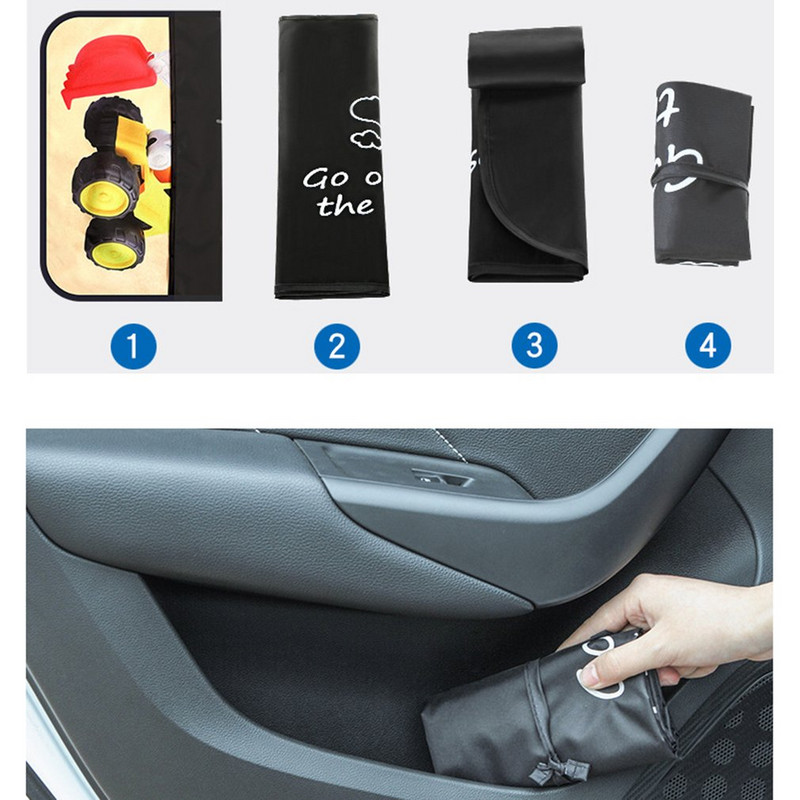 Užuolaidos Skėtis nuo UV Apsauga nuo saulės šoninis langas Vaikams Užuolaidos nuo saulės Mielas animacinių filmų dizainas Sulankstomas kūrybingas automobilių užuolaidos nuo saulės