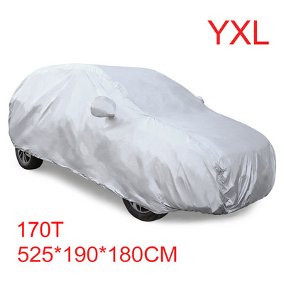 X Autohaux Universal Car Full Covers Αδιάβροχα σκόνη βροχή χιόνι Ανθεκτικά στη θερμότητα Εξωτερικά καλύμματα προστασίας από τον ήλιο για SUV Sedan Van