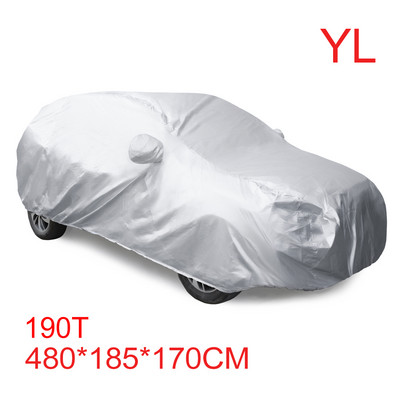 X Autohaux Universal Car Full Covers Αδιάβροχα σκόνη βροχή χιόνι Ανθεκτικά στη θερμότητα Εξωτερικά καλύμματα προστασίας από τον ήλιο για SUV Sedan Van