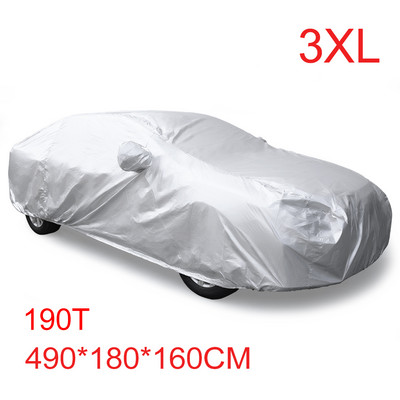 X Autohaux Universal Car Full Covers Αδιάβροχα σκόνη βροχή χιόνι Ανθεκτικά στη θερμότητα Εξωτερικά καλύμματα προστασίας από τον ήλιο για SUV Sedan Van