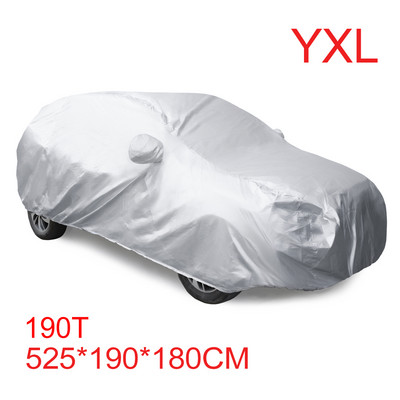 X Autohaux Universal Car Full Covers Αδιάβροχα σκόνη βροχή χιόνι Ανθεκτικά στη θερμότητα Εξωτερικά καλύμματα προστασίας από τον ήλιο για SUV Sedan Van