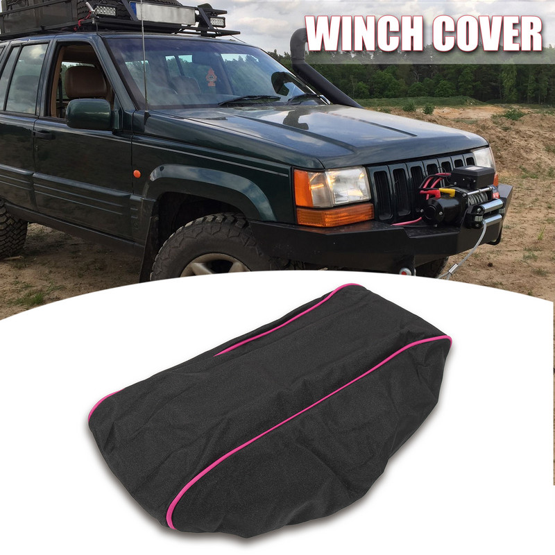 X Autohaux univerzális 600D csörlőfedél vízálló porálló tengelyvédő 50x20x22 cm 8500-17500 font súlyú autóhoz