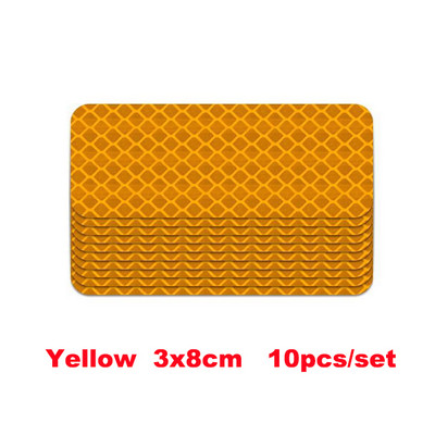 Autó lökhárító fényvisszaverő matricák Fényvisszaverő figyelmeztető szalag szalag Biztonságos fényvisszaverő matricák matricák