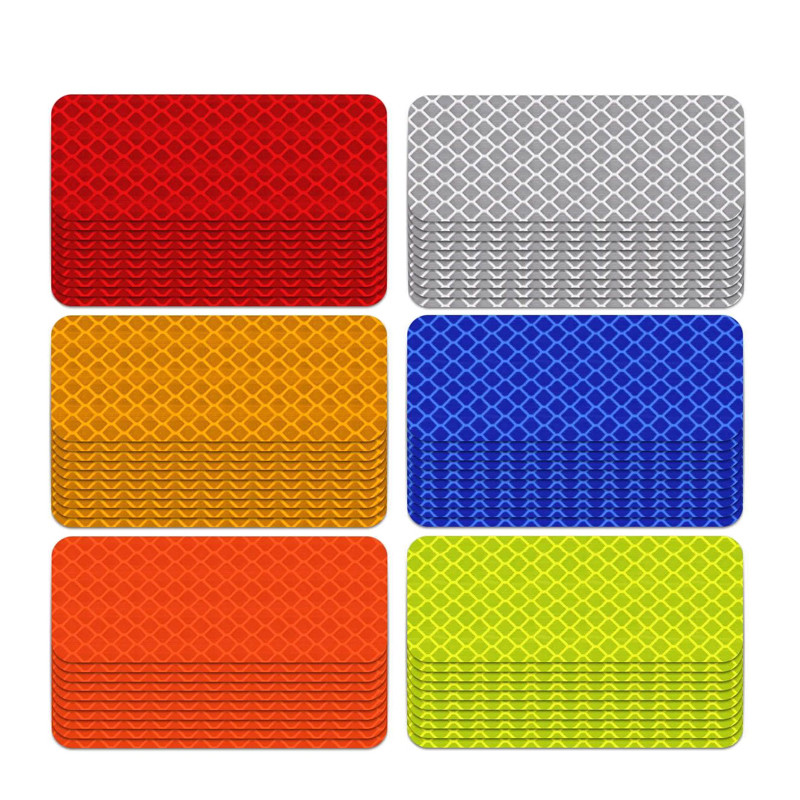 Autó lökhárító fényvisszaverő matricák Fényvisszaverő figyelmeztető szalag szalag Biztonságos fényvisszaverő matricák matricák