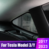Autó oldalsó háromszög ablak napernyő adatvédelem napernyő árnyékoló háló Tesla Model 3 Y 2017-2020 2021 2022 2023 tartozékokhoz