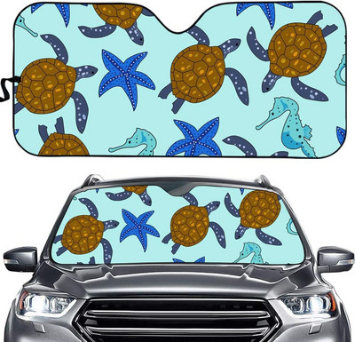 Parasolar personalizat pentru parbriz frontal auto Daisy - blocheaza razele UV Protector parasolar - Parasolar automat pliabil acordeon pt.