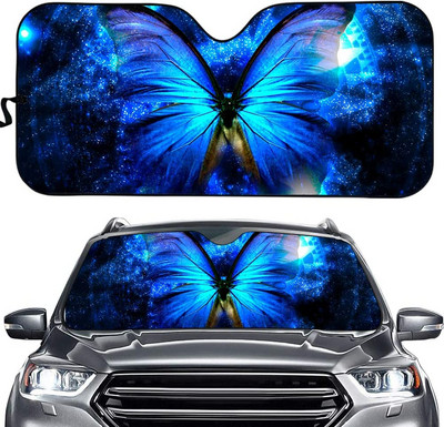 Parasolar personalizat pentru parbriz frontal auto Daisy - blocheaza razele UV Protector parasolar - Parasolar automat pliabil acordeon pt.