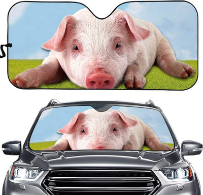 Parasolar personalizat pentru parbriz frontal auto Daisy - blocheaza razele UV Protector parasolar - Parasolar automat pliabil acordeon pt.