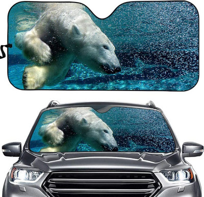 Parasolar personalizat pentru parbriz frontal auto Daisy - blocheaza razele UV Protector parasolar - Parasolar automat pliabil acordeon pt.