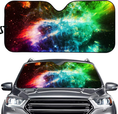 Parasolar personalizat pentru parbriz frontal auto Daisy - blocheaza razele UV Protector parasolar - Parasolar automat pliabil acordeon pt.