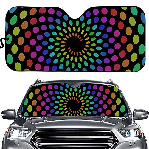 Parasolar personalizat pentru parbriz frontal auto Daisy - blocheaza razele UV Protector parasolar - Parasolar automat pliabil acordeon pt.