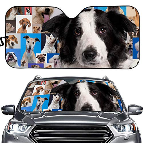 Parasolar personalizat pentru parbriz frontal auto Daisy - blocheaza razele UV Protector parasolar - Parasolar automat pliabil acordeon pt.