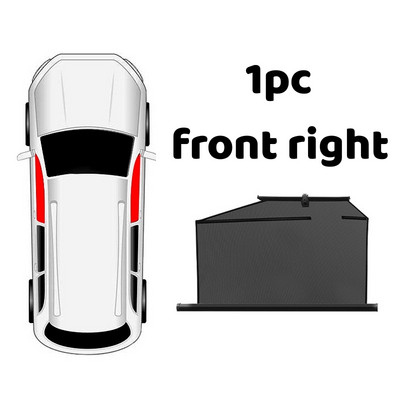 Univerzalna podizajuća suncobrana za automobil Automatski uvlačiva crna navlaka za sunce Blok zavjese za automobil Dodaci za zaštitu bočnog prozora