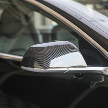 Капак за задно огледало за Tesla Model 3 Стикер за странично огледало за обратно виждане Модификация на автомобилния декор Карбонови влакна ABS за Model3 2017-2023