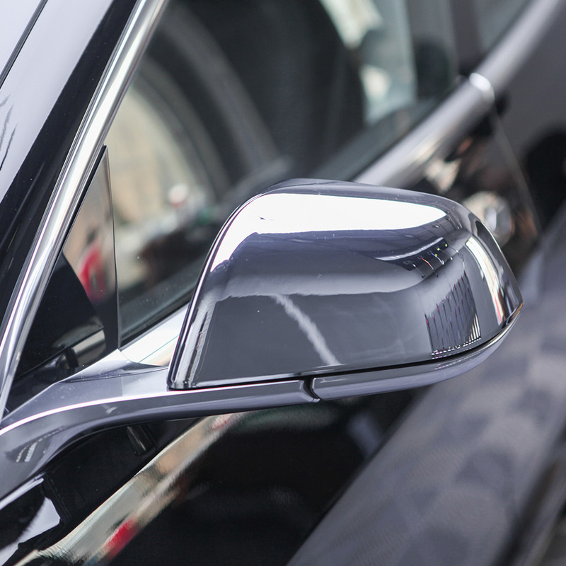 Hátsó tükörborítás Tesla Model 3 visszapillantó oldalsó tükör matrica autó dekoráció módosítása szénszálas ABS 3-as modellhez 2017-2023