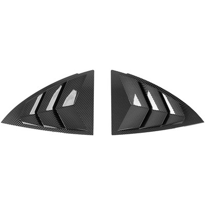 2 KOM stražnjeg prozora automobila trokutast eksterijer s tri lista Deflektor kapaka Dekoracija Modificirani dodaci za Tesla Model Y