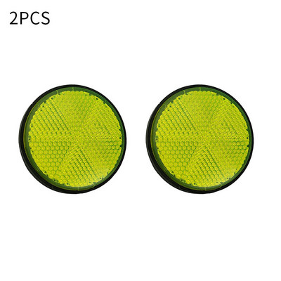 2X 2'' 2 hüvelykes univerzális motorkerékpár ATV robogó Dirt Bikes Kerékpár kör alakú reflektor Biztonsági fényvisszaverő Motorkerékpár tartozékok