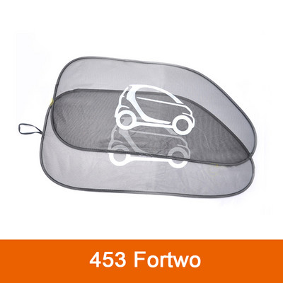 2db Car Styling Kiegészítők Napvédő ernyő Auto UV védő függöny oldalsó ablak napernyő Smart Fortwo Forfour 451 453 2009-2019