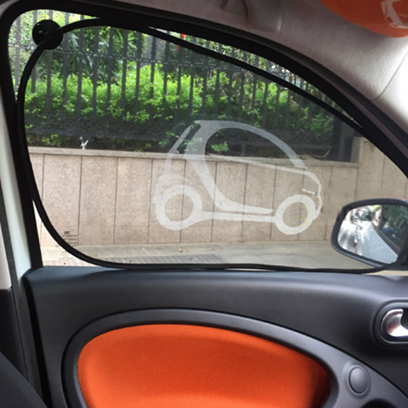 2db Car Styling Kiegészítők Napvédő ernyő Auto UV védő függöny oldalsó ablak napernyő Smart Fortwo Forfour 451 453 2009-2019