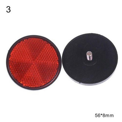 2PCS Okrugla traka upozorenja Reflektirajuća naljepnica Auto Motocikl Bicikl Karavan Kamion Zavrtite sigurnosne reflektorske naljepnice Naljepnice