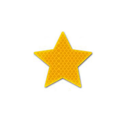 10 db/szett Autómatrica Fényvisszaverő Pentagram szalag Figyelmeztető Biztonsági matrica az autó lökhárító csomagtartója fényvisszaverőhöz Veszélyes szalag autóstílushoz