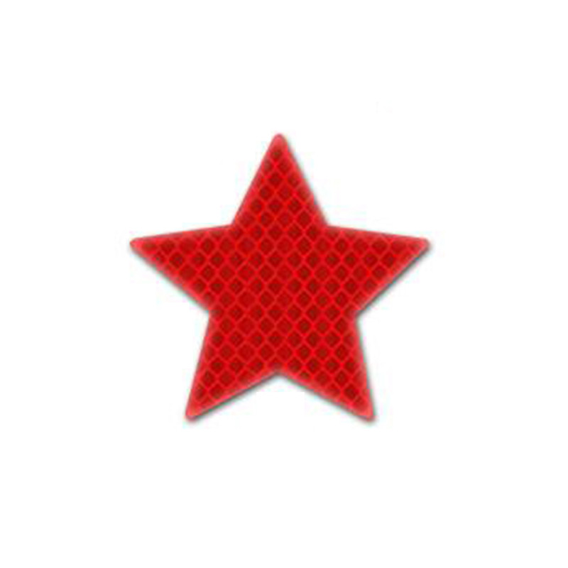 10 db/szett Autómatrica Fényvisszaverő Pentagram szalag Figyelmeztető Biztonsági matrica az autó lökhárító csomagtartója fényvisszaverőhöz Veszélyes szalag autóstílushoz