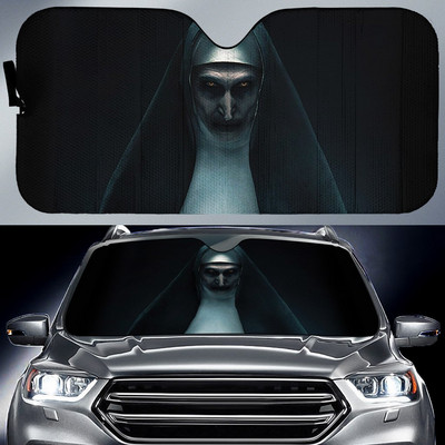 Poklon za Noć vještica 3D cool horor filmovi Dizajn Print Zaštita unutrašnjosti automobila Prednje vjetrobransko staklo Sklopivi suncobran za SUV automobile