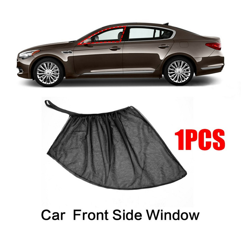 1/2 τεμ. Car Sun Shade Mesh Αξεσουάρ για στυλ αυτοκινήτου για κουρτίνα αυτοκινήτου Κουνουπιέρα Auto UV Protect Curtain SUV Πίσω παράθυρα Mesh Car Styling