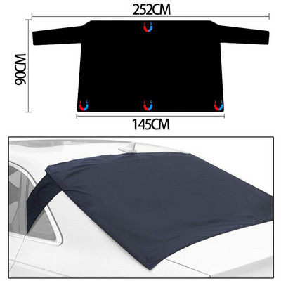 Κάλυμμα μαγνητικού σκίαστρου αυτοκινήτου Παρμπρίζ αυτοκινήτου Snow Sun Shade αδιάβροχο προστατευτικό κάλυμμα αυτοκινήτου Μπροστινό κάλυμμα παρμπρίζ αυτοκινήτου
