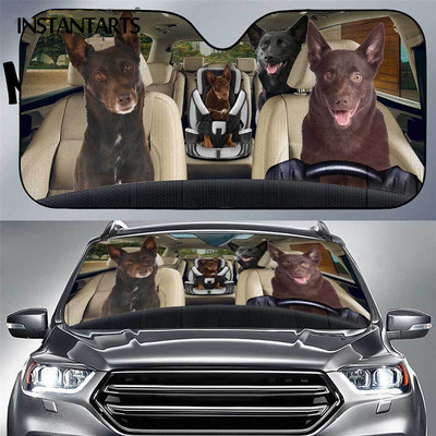 Beagle Dog 3D Animal Printing Mașină Parasolar Parasolar Câini amuzanți Cool Arătos Dimensiune mare Universal Auto Parbriz Parasolar Vânzări calde