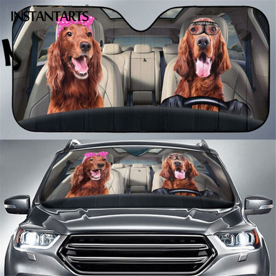 Beagle Dog 3D Animal Printing Mașină Parasolar Parasolar Câini amuzanți Cool Arătos Dimensiune mare Universal Auto Parbriz Parasolar Vânzări calde