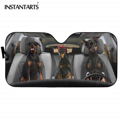 Beagle Dog 3D Animal Printing Mașină Parasolar Parasolar Câini amuzanți Cool Arătos Dimensiune mare Universal Auto Parbriz Parasolar Vânzări calde