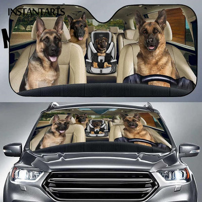 Beagle Dog 3D Animal Printing Mașină Parasolar Parasolar Câini amuzanți Cool Arătos Dimensiune mare Universal Auto Parbriz Parasolar Vânzări calde