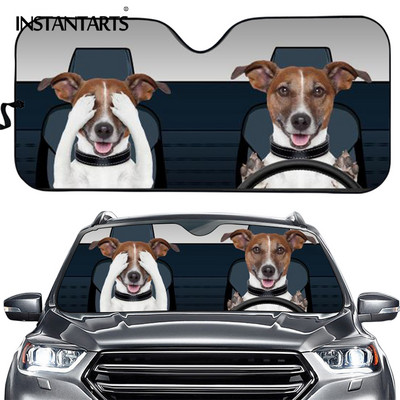 Beagle Dog 3D Animal Printing Mașină Parasolar Parasolar Câini amuzanți Cool Arătos Dimensiune mare Universal Auto Parbriz Parasolar Vânzări calde